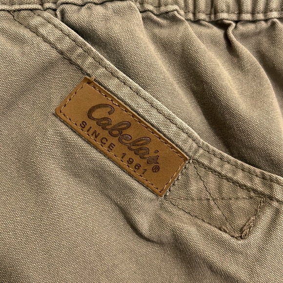 Cabela’s Outdoors, Tan, Elastic Waist Shorts, Size 46 - Picture 3 of 6